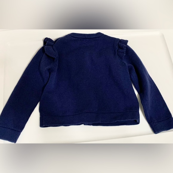 Kate Spade Ruffle Rhinestone Baby Cardigan - 18m - Picture 2 of 6